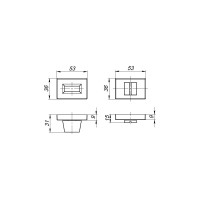 Поворотная ручка ARMADILLO WC-BOLT BK6 UCS BL-26 Черный 41155