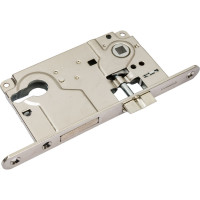 Межкомнатный замок под цилиндр ARMADILLO LH 25-50 SN BOX ригель+защёлка матовый никель 28393