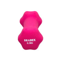 Неопреновая гантель BRADEX 0.5 кг, розовая SF 0539