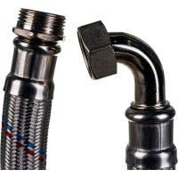 Подводка для воды TР Гигант, нержавеющая сталь, 50 см, в/н 1, угловая 26405