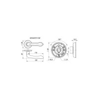 Раздельная ручка Fuaro MONARCH SM AS-3 античное серебро 29567