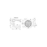 Раздельная ручка Fuaro PRIMA RM SN/CP-3 23593