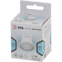 Датчик движения ЭРА MD 019 белый, 800Вт, 360 градусов, 6М, IP Б0044167