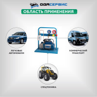 Комплект для заправки кондиционеров ОДА Сервис compact с функцией заправки масла AC-3014