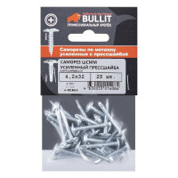 Саморез BULLIT ПШ сверло, усиленный 4,2х32 25 шт. 14-0019020