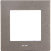 Рамка Simon 1 пост, алюминий 2400610-033