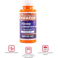 Универсальный колер Krafor № 5 персик 0.1 л 32154