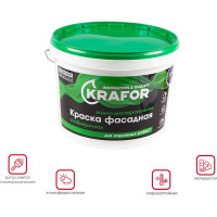 Фасадная особопрочная краска KRAFOR в/д 14 кг 26952