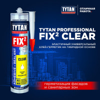 Клей-герметик Tytan PROFESSIONAL Fix2 Clear прозрачный 290 мл 73914 211359