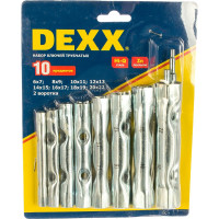 Набор трубчатых ключей DEXX 6-22 мм, 10 предметов 27192-H10