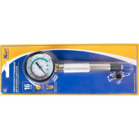 Компрессометр KRAFT 16 Атм., прижимной для бензиновых двигателей KT 831013