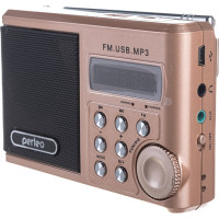 Мини аудио Perfeo Sound Ranger УКВ FM MP3 шампанское золото 30008712