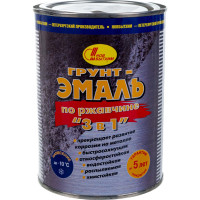 Грунт-эмаль по ржавчине 3в1 Новбытхим черная RAL 9005 1 л 3113