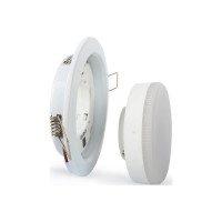 Металлический встраиваемый светильник Ultraflash белый GX-53-01 14055