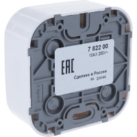 Выключатель Legrand одноклавишный Legrand Quteo IP20 10А 250В винтовые зажимы накладной монтаж белый 782200