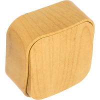 Переключатель Legrand одноклавишный Legrand Quteo IP20 10А 250В винтовые зажимы накладной монтаж дерево 782264