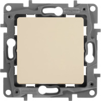 Переключатель Legrand одноклавишный Legrand Etika 10А 250В безвинтовые зажимы слоновая кость 672305