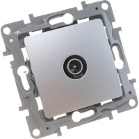 Розетка Legrand TV (телевизионная) Legrand Etika оконечная алюминий 672465