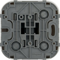 Переключатель Legrand одноклавишный Legrand Quteo IP20 10А 250В винтовые зажимы накладной монтаж белый 782204