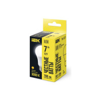 Лампа IEK LED A60 шар 7 Вт 230 В 3000К E27 LLE-A60-7-230-30-E27