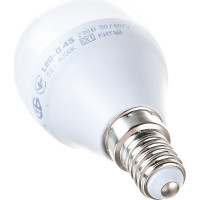 Лампа IEK LED G45 шар 5 Вт 230 В 4000К E14 LLE-G45-5-230-40-E14