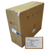 Шкаф настенный TWT Next, 6U 550x450, стеклянная дверь, черный TWT-CBWNG-6U-6x4-BK