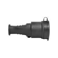 Переносная каучуковая розетка EKF с защитной крышкой 230В 2P+PE 16A IP44 RPS-012-16-230-44