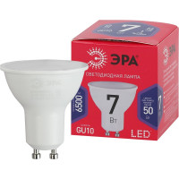 Лампа ЭРА LED MR16 7W 865 GU10 R диод, софит, 7Вт, хол, GU10  Б0045350