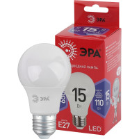 Светодиодная лампа ЭРА LED A6015W865E27 R, груша, 15Вт, холодный, E27 Б0046357