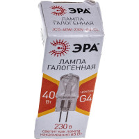 Галогенная лампочка ЭРА G4-JCD-40W-230V-CL G4 40Вт капсула теплый белый свет C0039280
