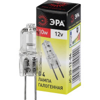 Галогенная лампа ЭРА G4JC10W12V капсула, 10 Вт, нейтральный, G4 C0027367