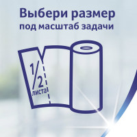 Полотенца бумажные бытовые ZEWA спайка 2 шт, 2-х слойные, белые 144001 122817