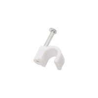 Круглая скоба ЭРА 6 мм пластиковая Б0038891