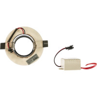 Светильник Fametto DLS-L108 GU5.3 CHROME WHITE, декоративный, встраиваемый, серия Luciole UL-00000359