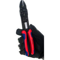 Пресс-клещи для резки и зачистки кабеля KNIPEX 3 гнезда KN-9722240SB