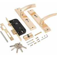 Врезной замок АЛЛЮР с/руч АРТ ЗВ4-70. 08 GP золото 10 163