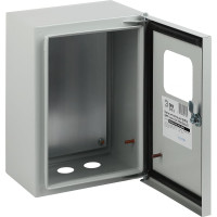 Щит с монтажной панелью ЭРА SIMPLE ЩМПг (окно)-00 IP54, 290х220х175, Б0041659