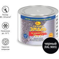 Грунт-эмаль по ржавчине 3 в 1 Новбытхим черная, RAL 9005 0.4 л 3172