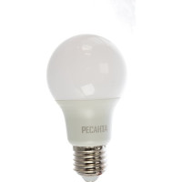 Светодиодная лампа Ресанта LL-R-A60-7W-230-3K-E27 (груша, 7Вт, тепл., Е27) 76/1/11