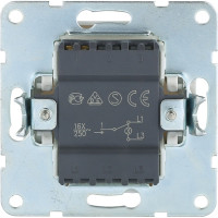 1-клавишный переключатель LK Studio на 2 направления, c индикатором, схема 6L, 16 A, 250 B, бежевый 860401-1
