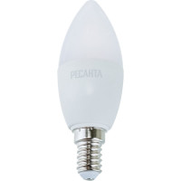 Светодиодная лампа Ресанта LL-R-C37-7W-230-4K-E14 (свеча, 7Вт, нейтр., Е14) 76/1/7