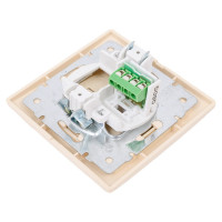 Розетка Intro Plano 1-302-02 телефонная RJ11, IP20, СУ, слоновая кость Б0027620