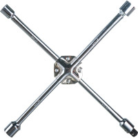 Баллонный крестовой ключ DolleX 17x19x21x22х1/2" усиленный, хром KBX-211