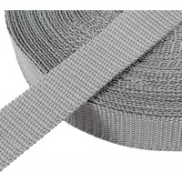 Ременная лента Эбис 20 мм, 50 м, серебро 72320