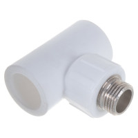 Тройник с наружной резьбой Политэк ПП 25x1/2 9510002512