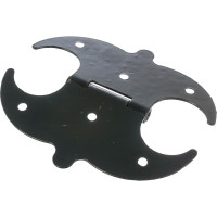 Накладная петля Amig черная 553-125х125х1,5