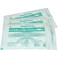 Послеоперационная пластырь-повязка LEIKO 15x10 см на нетканой основе со впитывающей прокладкой 630274