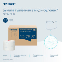 Туалетная бумага TORK (Tellus) Advanced в компактных рулонах мягкая Т6 (27 рул. в уп.) 126135 21640 127530 127531
