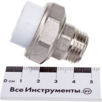 Разъемная муфта с наружной резьбой Политэк ПП 20х1/2 9800002012