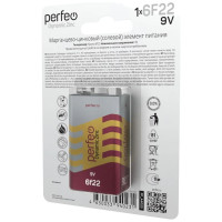 Батарейка PERFEO 6F22 1 шт блистер 30 009 802